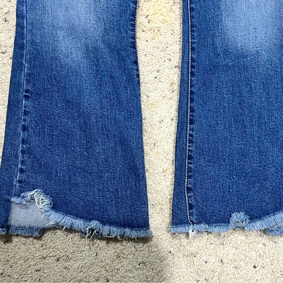 Kancan flare‎ jeans distressed sz 13/30 short cropped Capri-ish - Picture 3 of 7